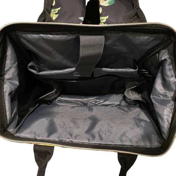 Matein Floral LapTop Backpack USB Charging Port Insulated Lunch Pocket 15 Inch - Picture 8 of 11